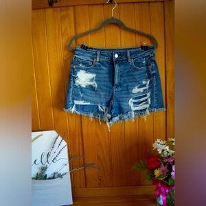 American Eagle Ripped Jean Shorts